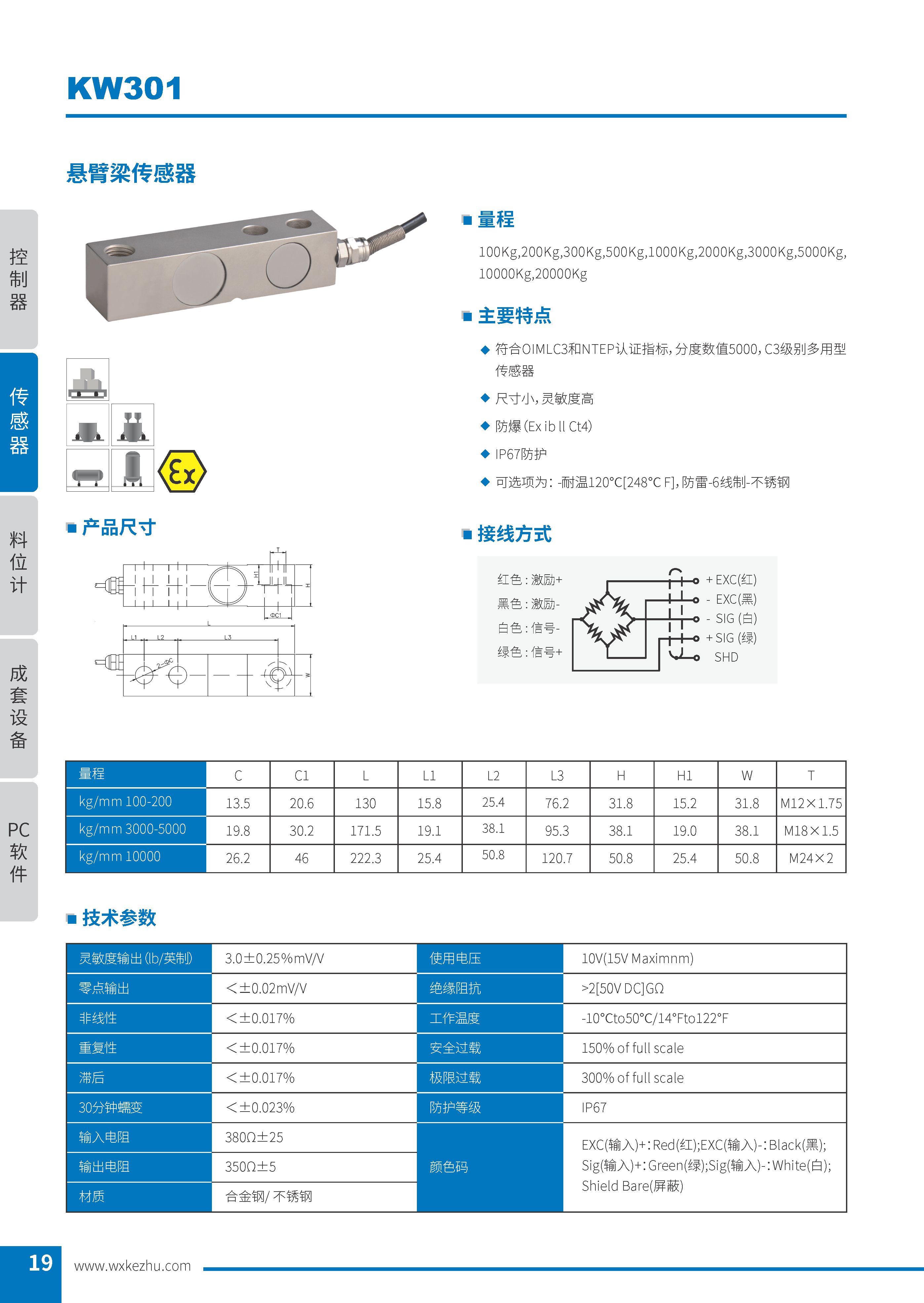 稱重傳感器 KW301